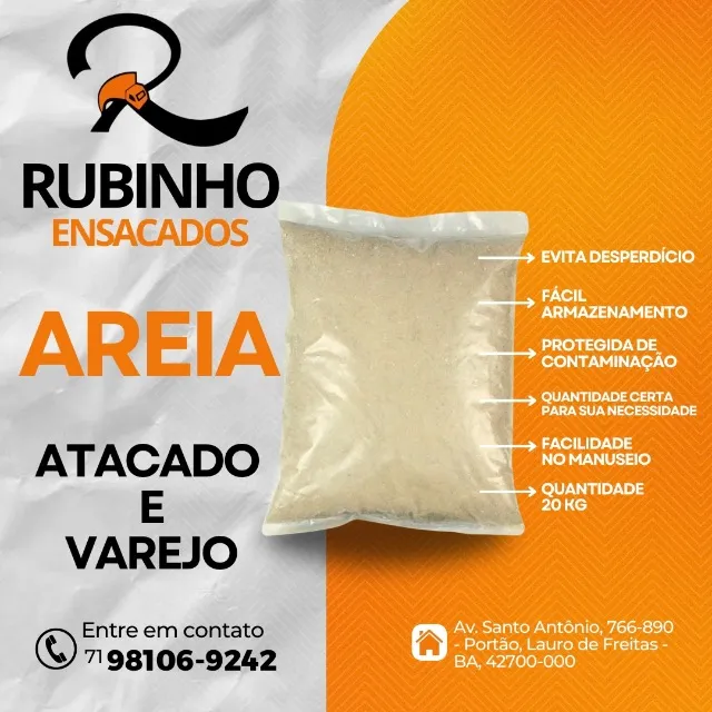 Areia Ensacada 20 kg