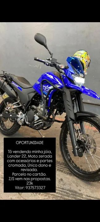 Vendo Lander 2022 manual chave reserva único dono todos os detalhes cromados.. 