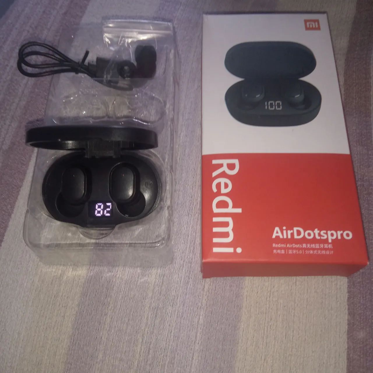 Fone xiaomi Redmi AirDots  com visor Bluetooth 5.0 - Foto 2