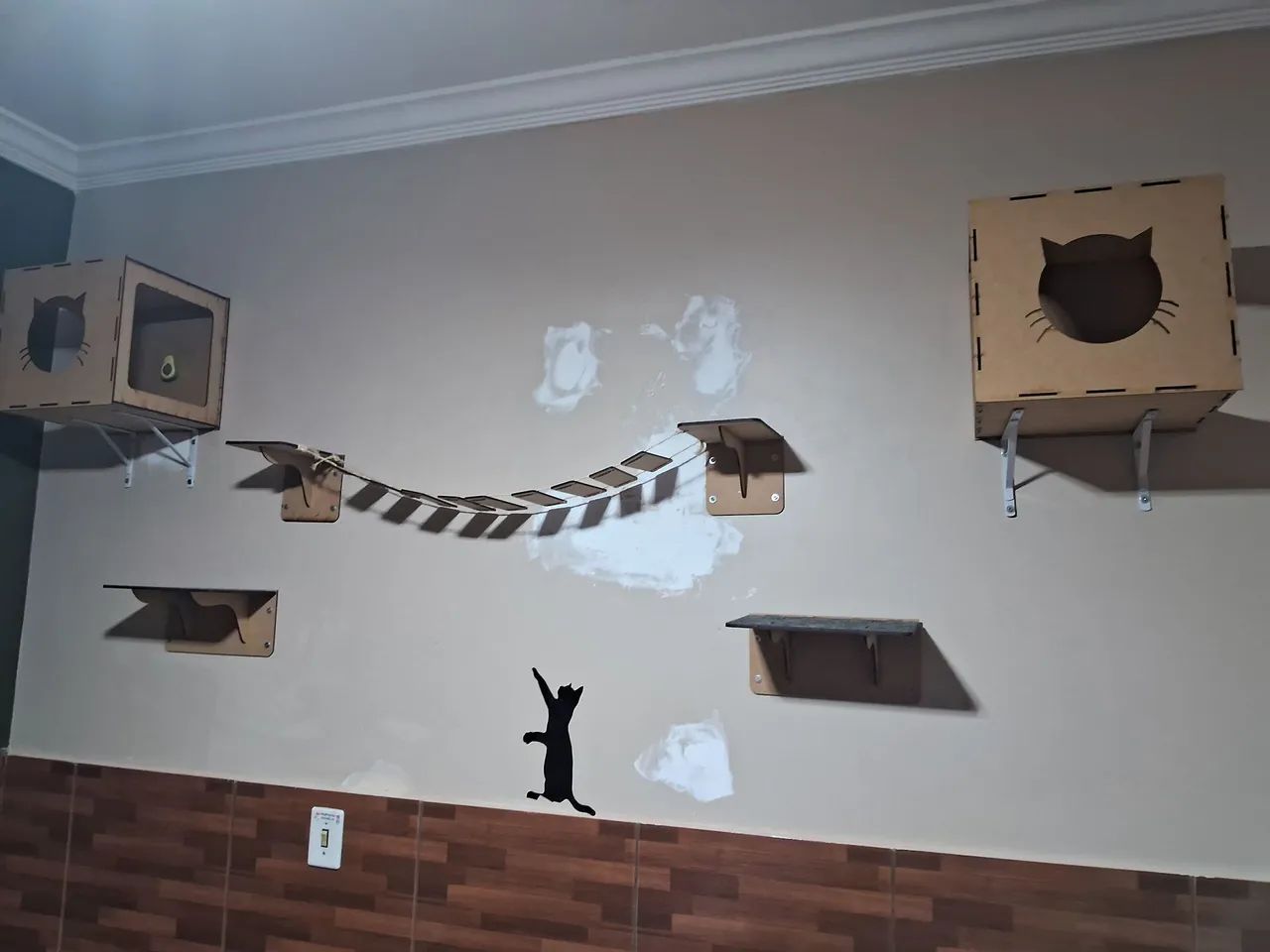 PLAYGROUND para gatos 9 peças ( novo)