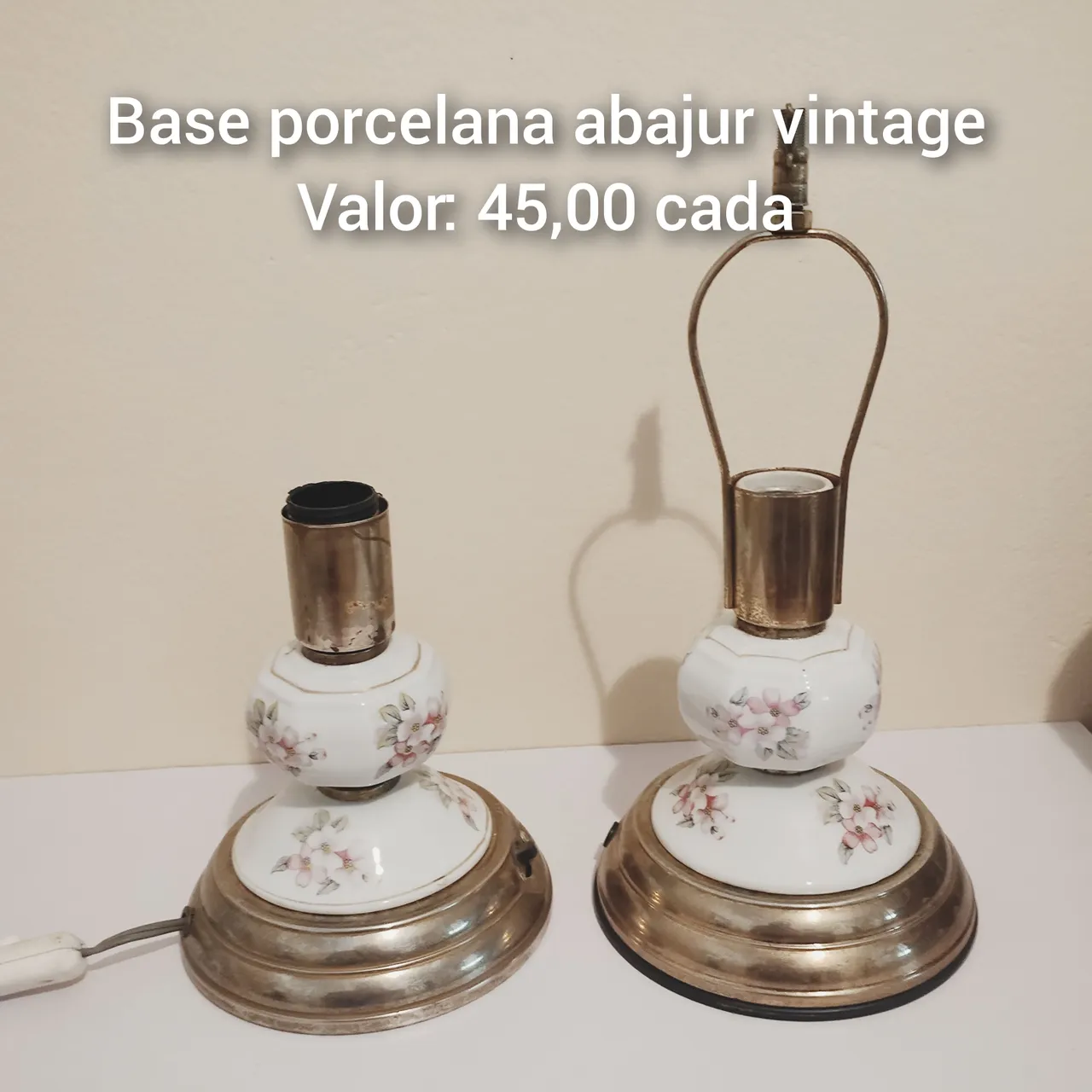 Abajur porcelana