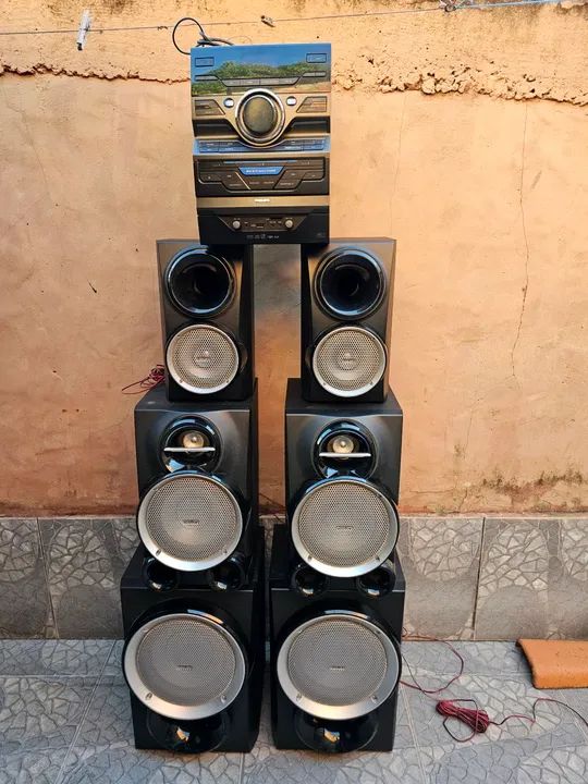 06 Caixas de Som Philips Potentes "desapego"  - Foto 2