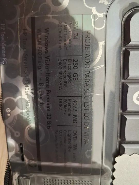 Notebook Hp Touchsmart Tx2-1020us - Para Retirada de peças. - Foto 4