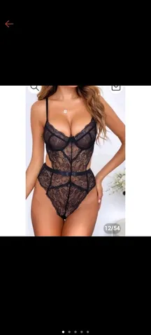 Conjunto de Lingerie Intensa OBSESSIVE (S/M - Preto)