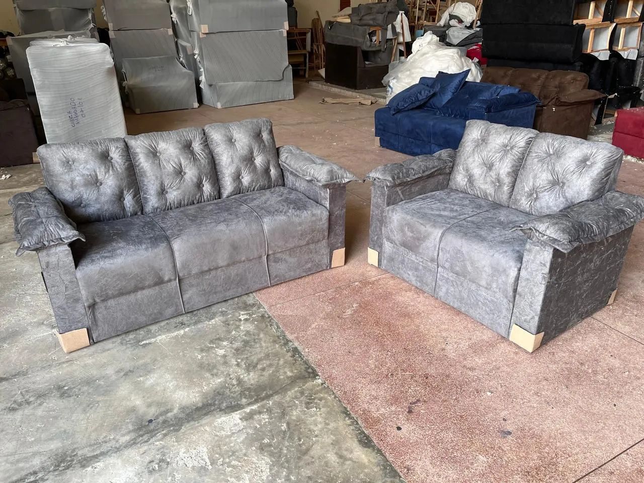 Promoção Sofá 2 e 3 lugares compacto - Foto 2