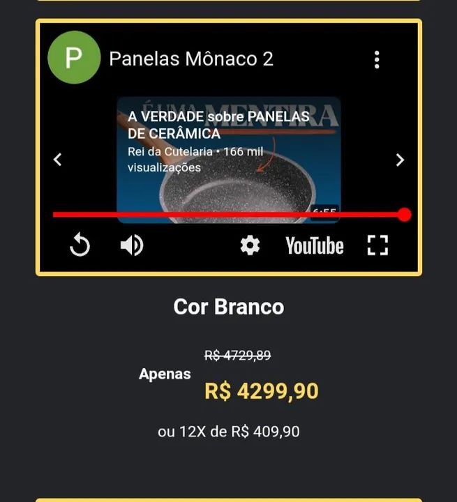 Panelas Mónaco 20 Peças - Linha Diamante Premium