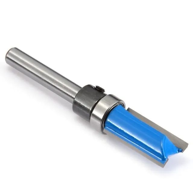 Fresa Reta Com Rolamento Haste de 1/4 Refilar Bordas Cortar Luthier etc