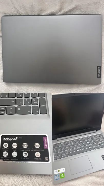 Notebook Lenovo Ideapad S145 - Intel Core i5 - 8GB RAM - 256GB SSD - GeForce MX110