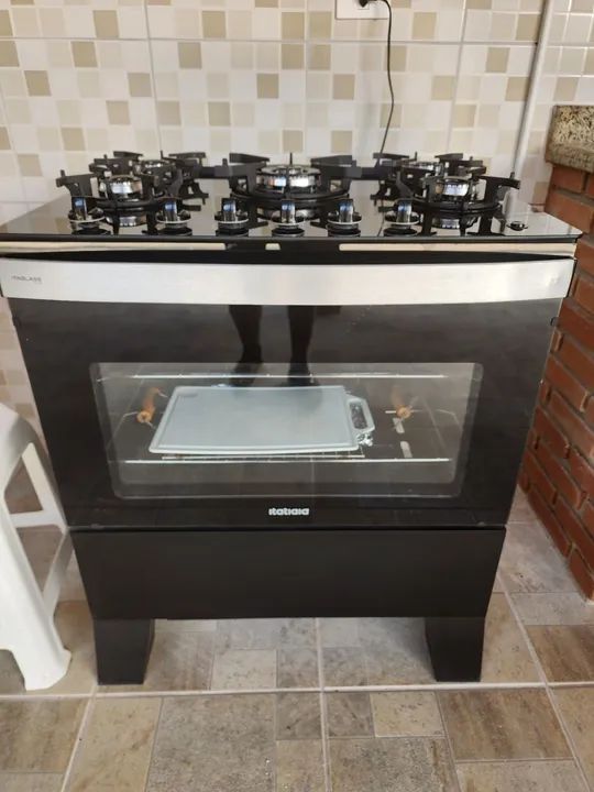 Fogão Cooktop 5 Bocas com Forno