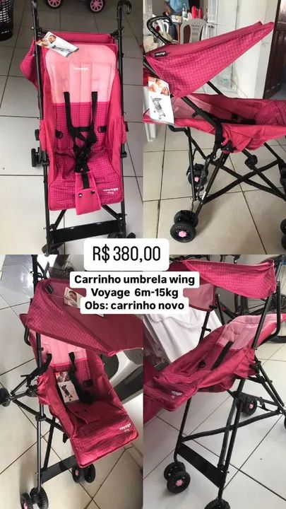 Carrinho de Bebê Umbrella Wing Voyage 6m-15kg