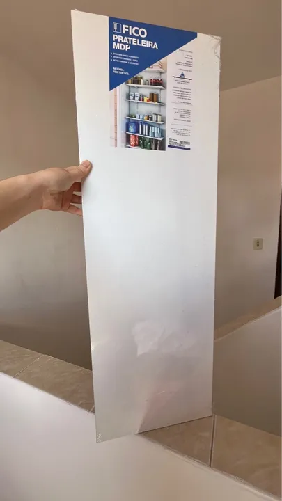 Prateleira NOVA na embalagem + suportes + parafusos