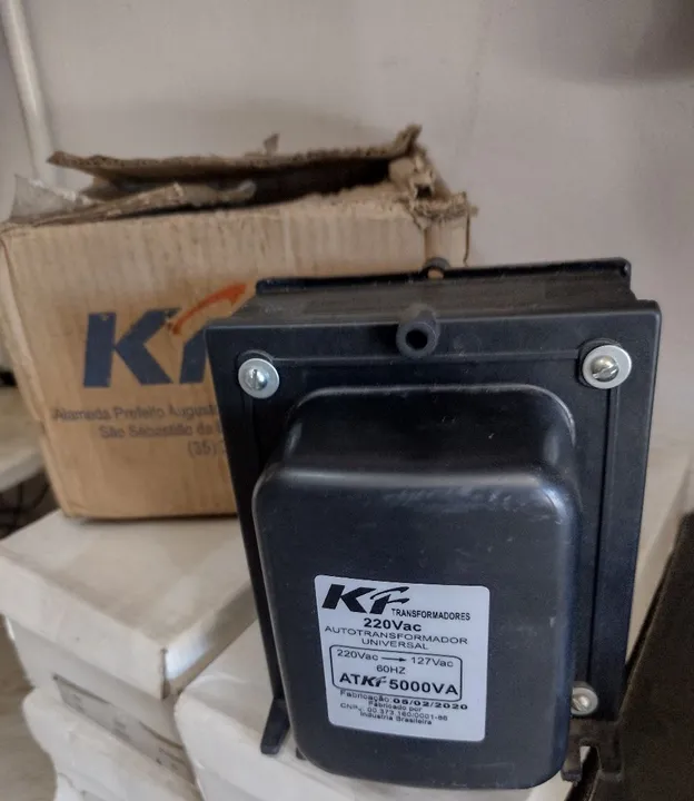 Transformador Auto 5000VA 220Vac para 127Vac - KF