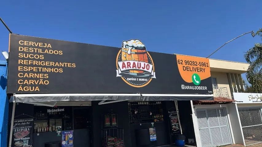 DISTRIBUIDORA E EMPORIO ARAUJO BEBIDAS NO JARDIM AMERICA A 15 ANOS
