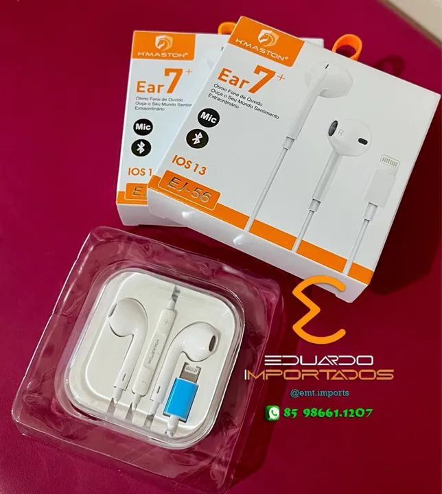 Fone de Ouvido com Fio - Ear 7 para iPhone  - Foto 2