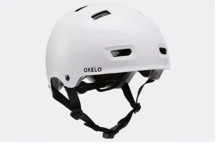 Capacete Mf500 Oxel Branco Patins Patinete Skate Infantil