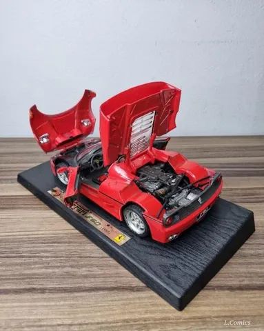 Miniatura Ferrari F50 (1995) Conversivel Maisto 1/18 - Hobbies e