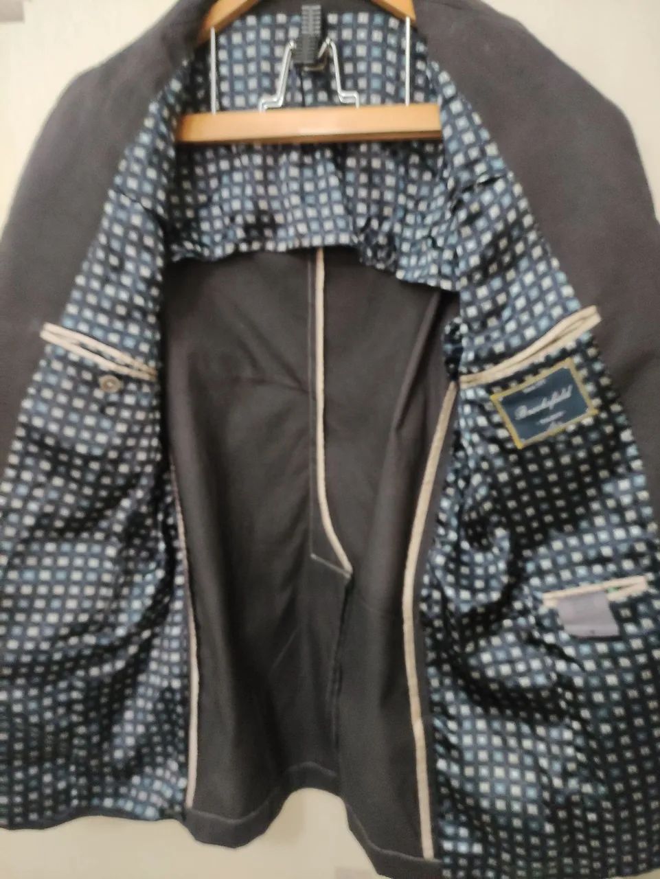 Blazer Social Preto Elegante Brooksfield talent - Foto 4