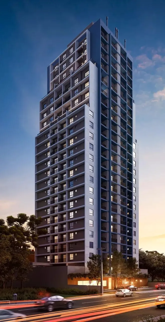 Studio à venda em Curitiba, Portão, com 1 quarto, 26,2m²