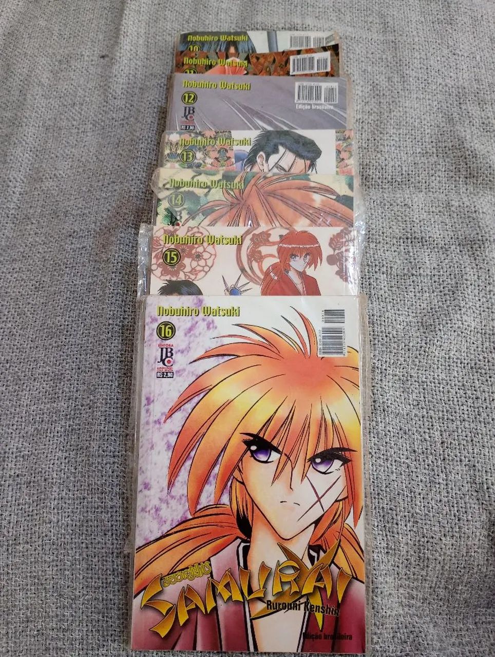 Mangá Rurouni Kenshin Volumes 10 a 16