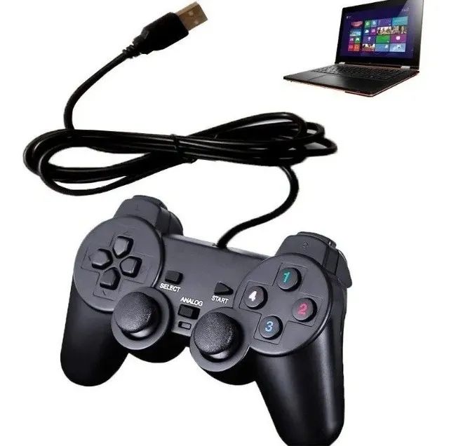 Controle Joystick USB Compatível PCs e notebooks entrada USB - Foto 3