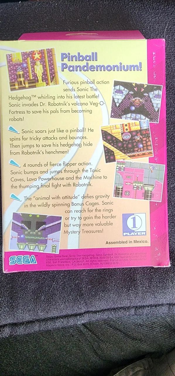 Sonic spinball game gear sega CIB completo - Foto 2