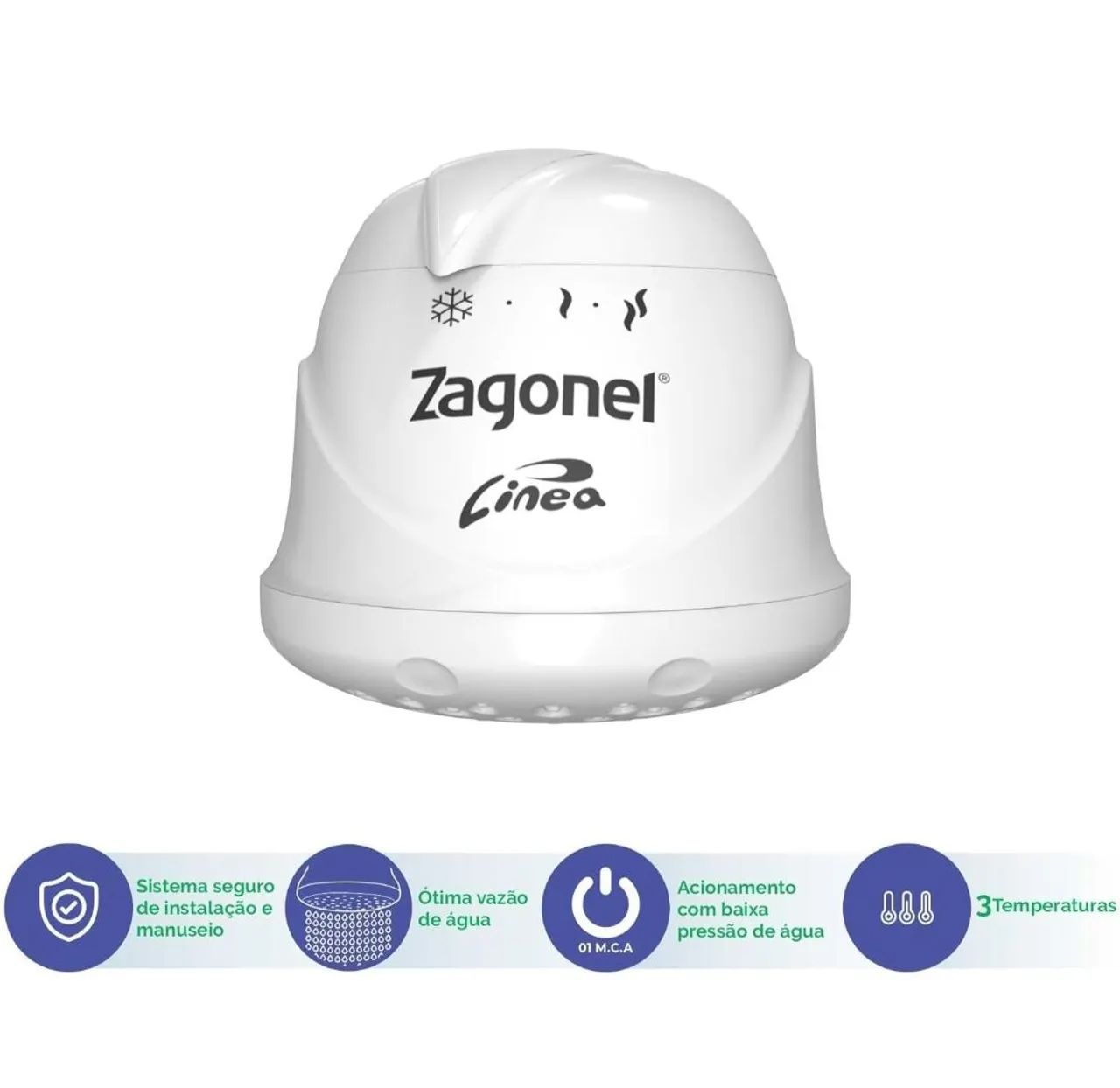 Chuveiro de teto ZagoneL Linea - Novo - Foto 2