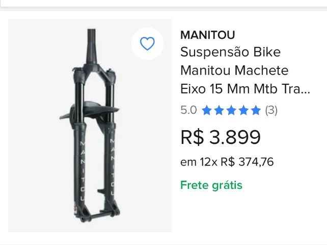 Suspensão manitou machete 29 