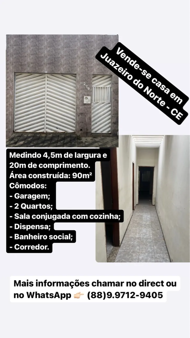 Ótima Oportunidade de Casa Particular em Juazeiro do Norte - CE