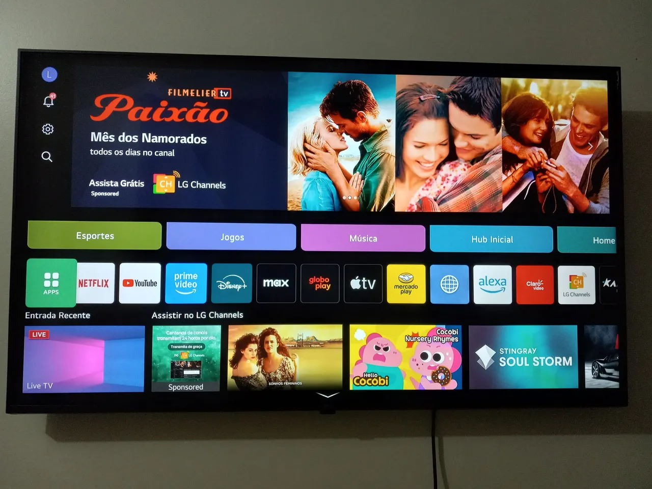 Smart tv 43p LG c/ Nota, Nova!