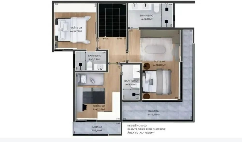 Casa com 3 dormitórios à venda,174.00 m , centro, CURITIBA - PR - Foto 4