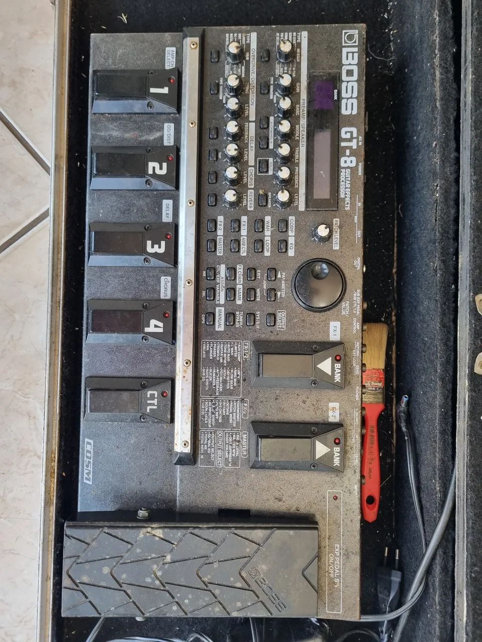 Pedaleira / Case Boss GT-8 - Foto 2