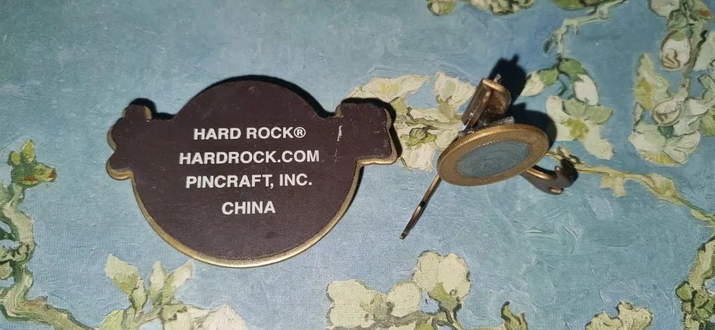 Ímã de geladeira de metal, 7cm, do Hard Rock HOTEL (Las Vegas).Original. - Foto 4