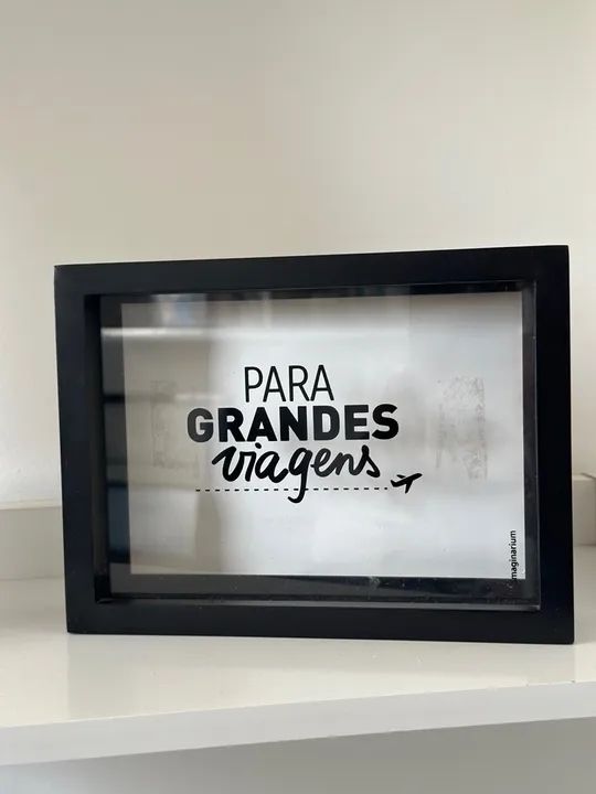 Quadro Decorativo, cofre e porta retrato - Para Grandes Viagens - Foto 2