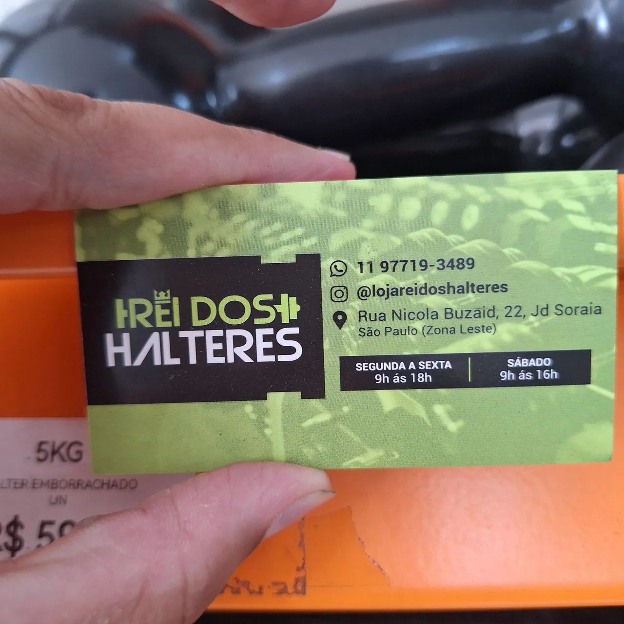 Halteres Emborrachados 5KG Por R$ 59,95 cada (R$ 11,99 o Quilo) - Foto 4