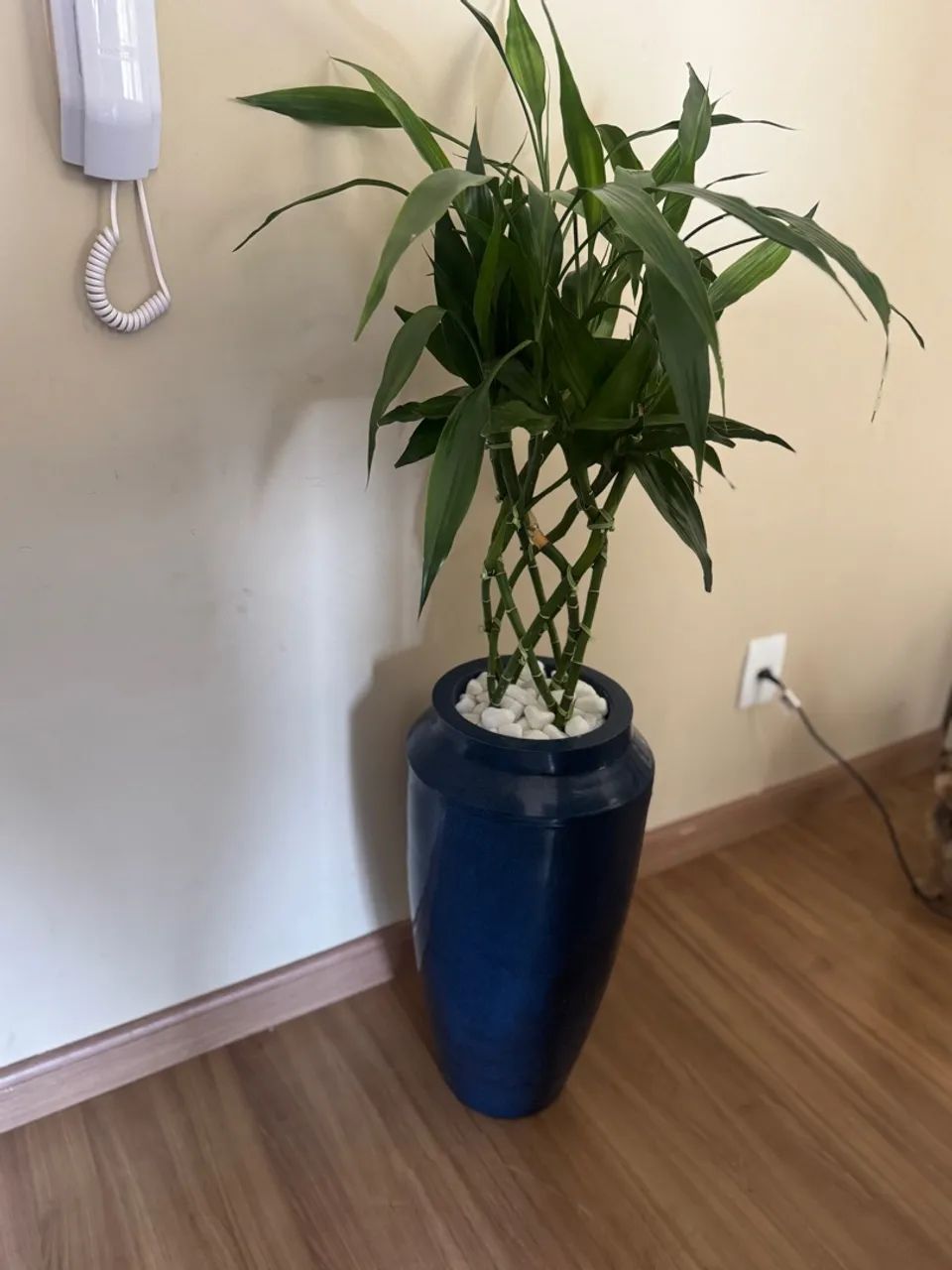 Vaso grande bambu chinês trançado  - Foto 3