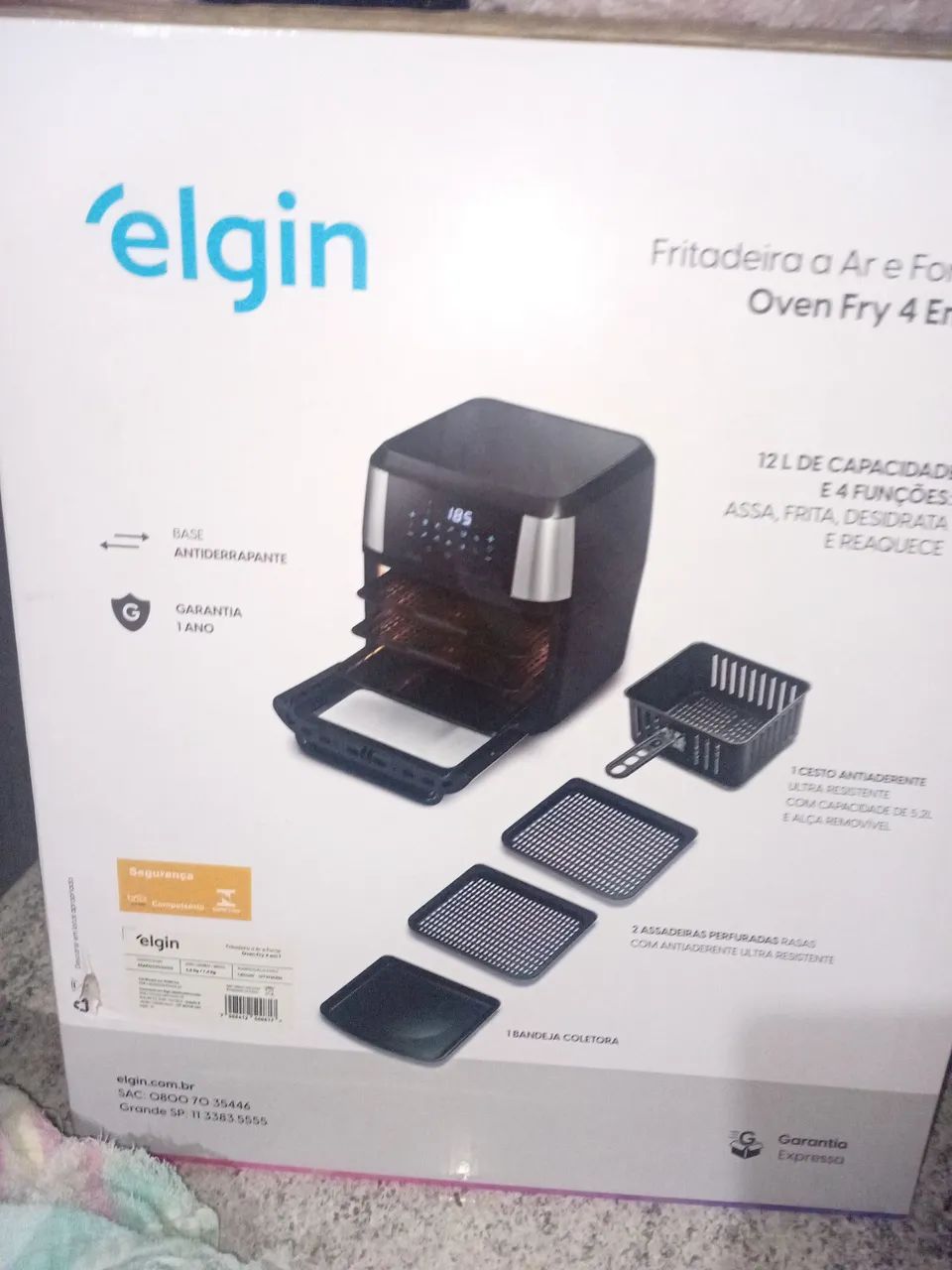 Fritadeira a Ar e Forno Elgin 4 em 1 - 12L - Foto 2