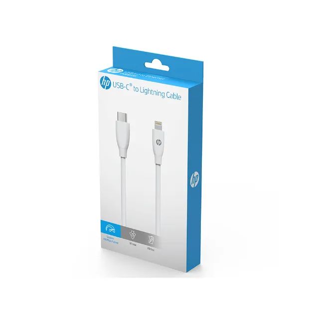 Cabo HP - NOVO, USB-C para Lightning de Iphone, 12W, 3A, 1 metro - Foto 3