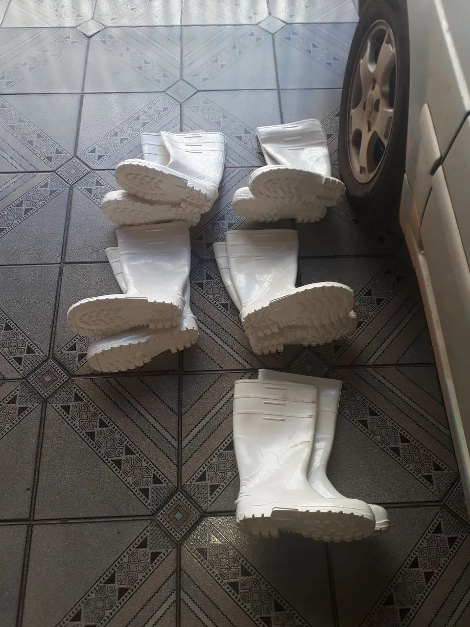 Botas de Borracha Brancas - só tamanho 39