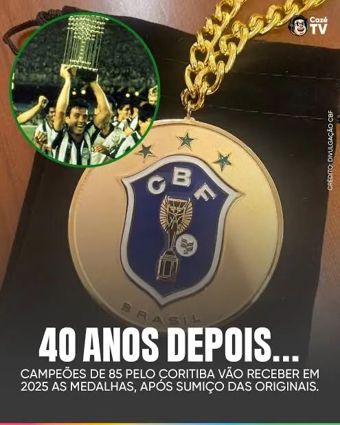 Medalha campeão Coritiba 1985 copa ouro - Foto 2