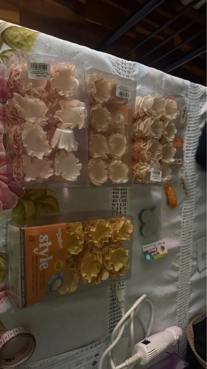 Flores em papel para doces finos - Foto 4