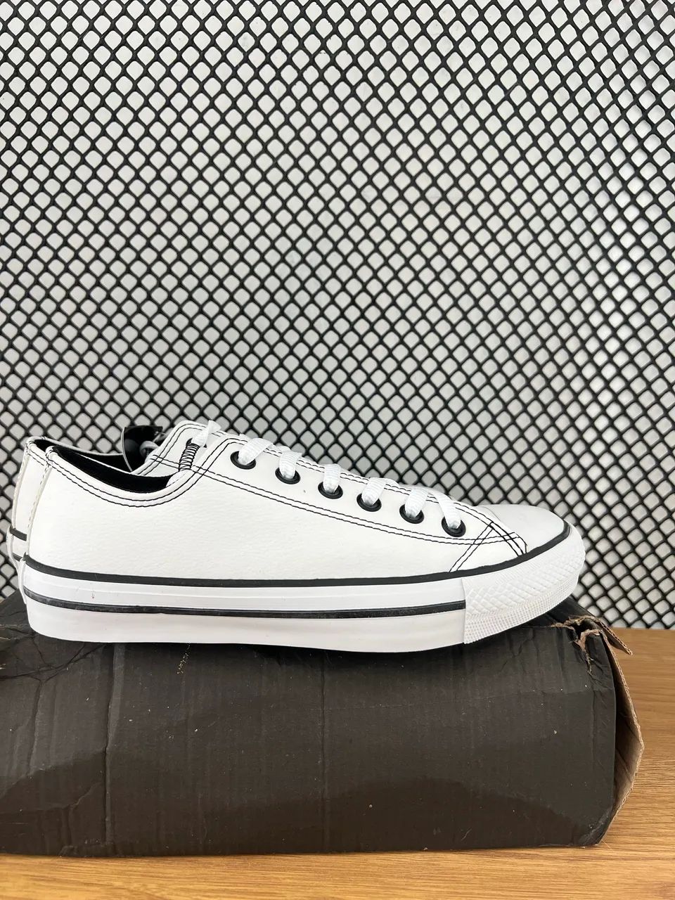 Tênis All Star Couro Promoção Branco  - Foto 4