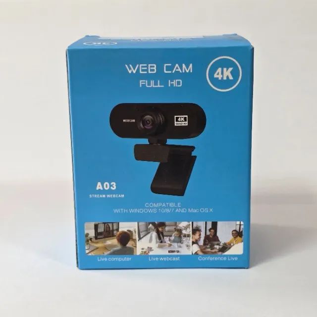 Webcam Full Hd A03 Stream Webcam LCS-CF1683 USB Preto