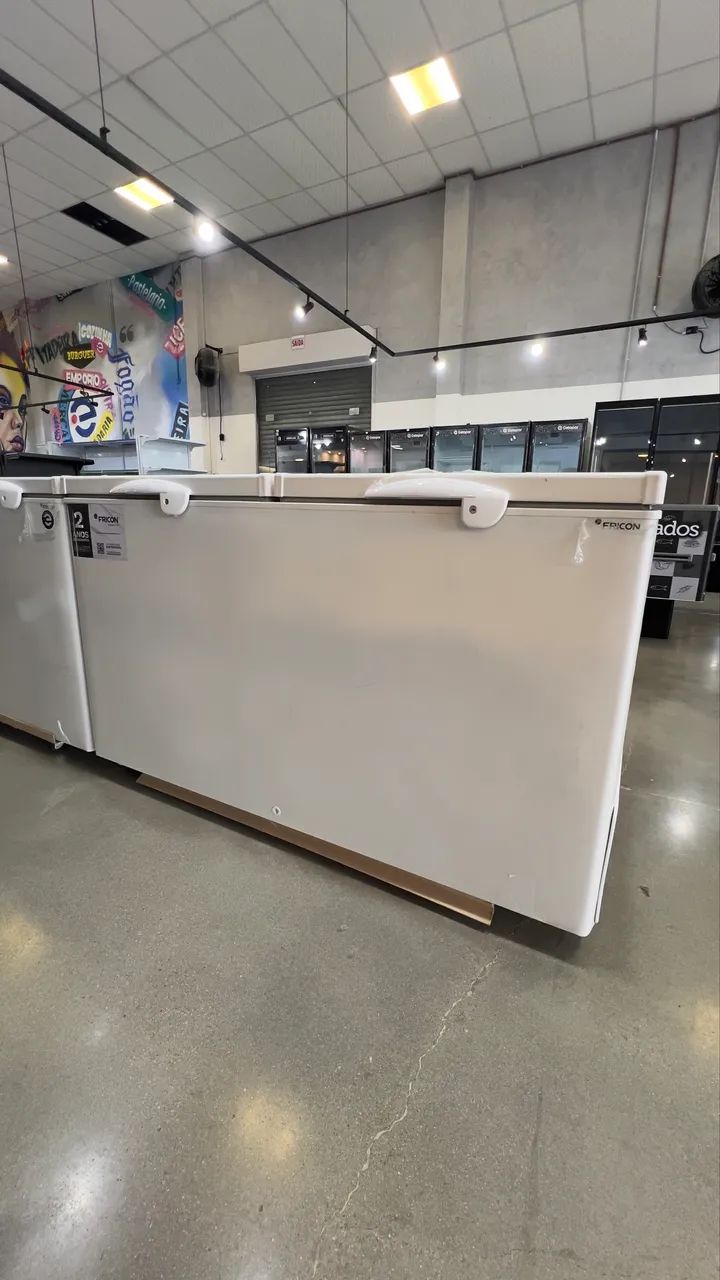 Freezer horizontal 2 tampas Fricon - pronta entrega 