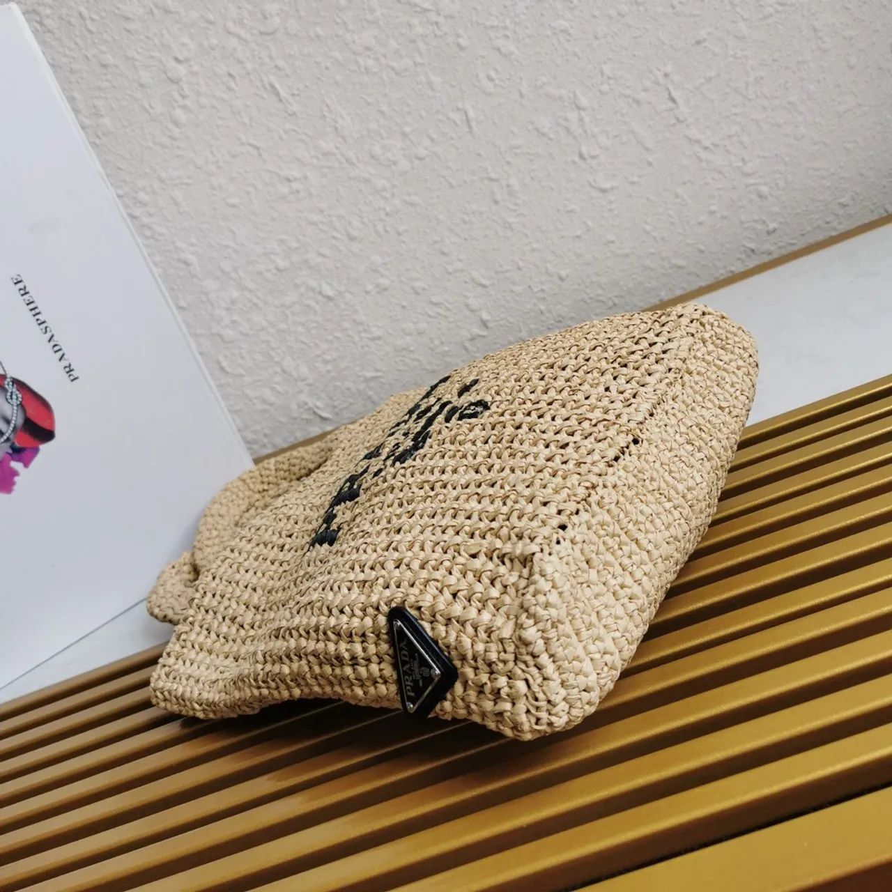 Bolsa Prada Milano de Palha Original Moda Praia  - Foto 2