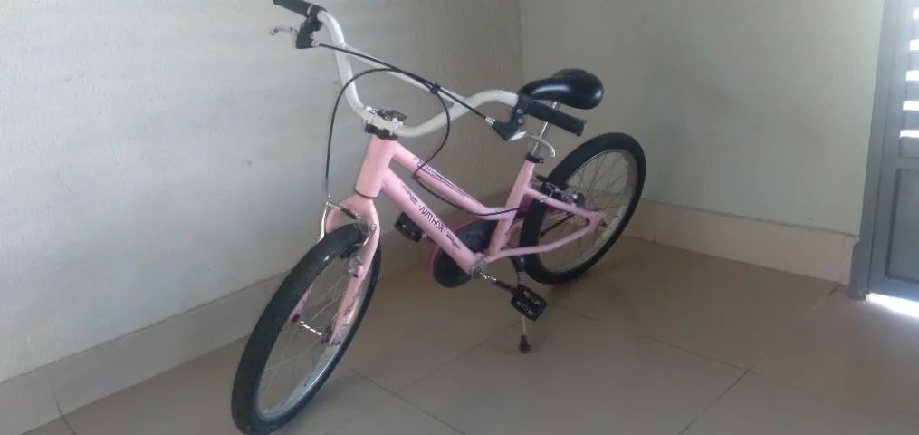Bicicleta Nathor, aro 20, cor de rosa, em bom estado de conservação. - Foto 2