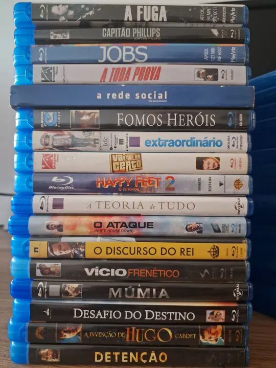 Filmes em Blu-ray originais. Leia lista completa.