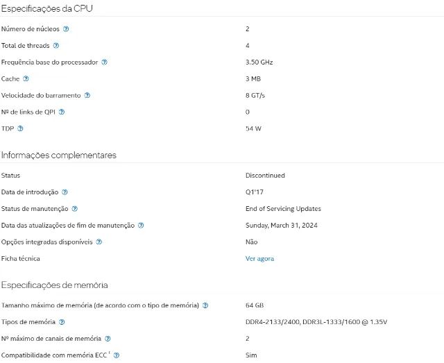 Pentium G4560 LGA 1155 7° Geração - Foto 2
