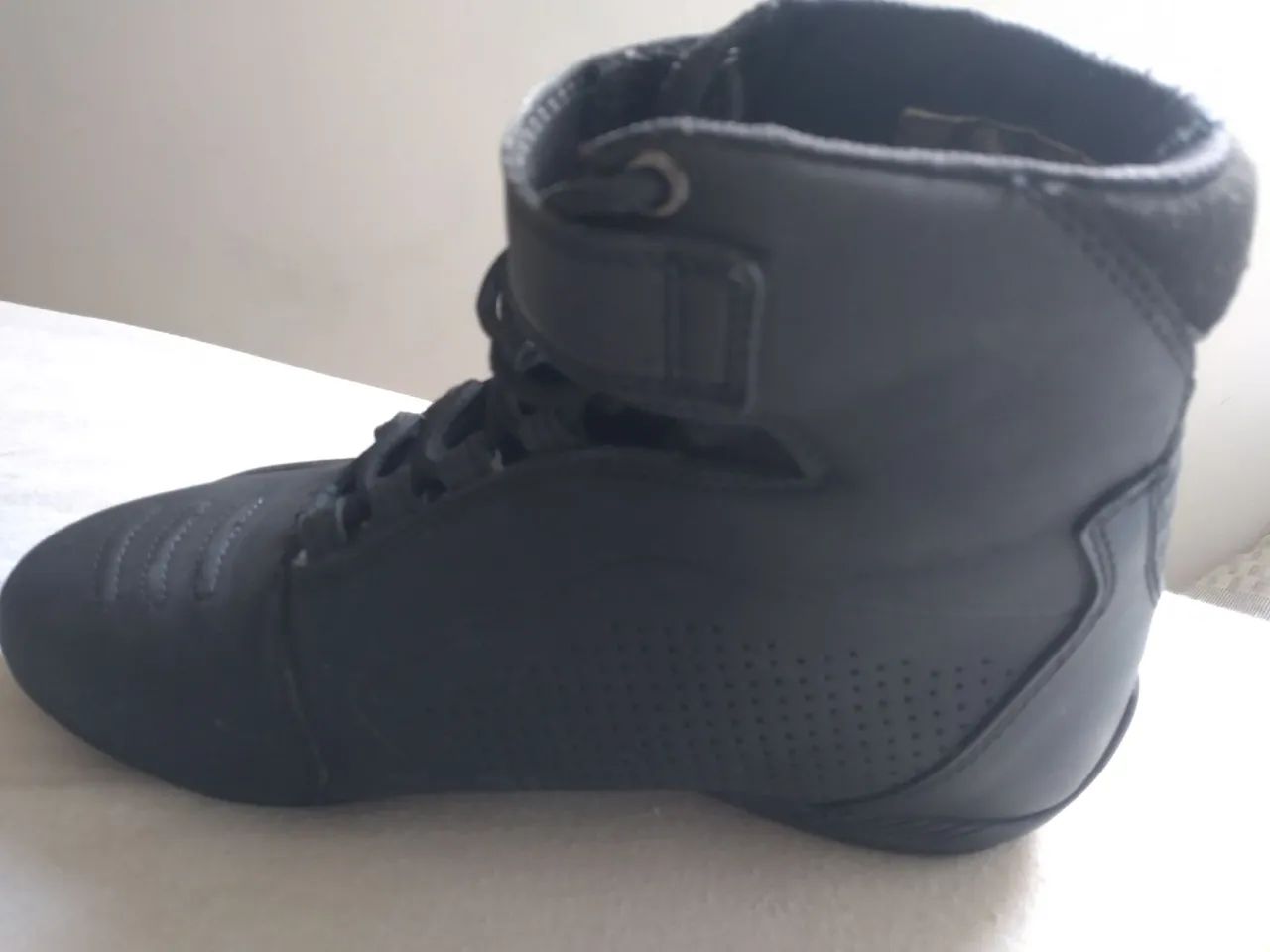 Botas de Motociclista Preta - Foto 4