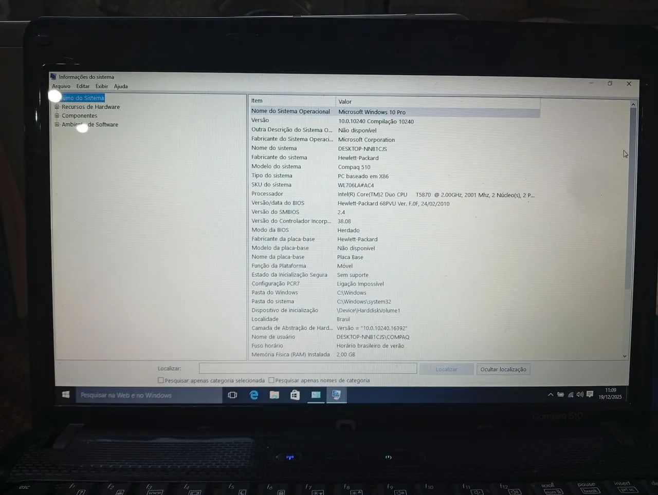 NOTEBOOK HP COMPAG 510 - Foto 5