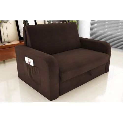 Sofá Cama 2 Lugares Marrom pronta entrega 